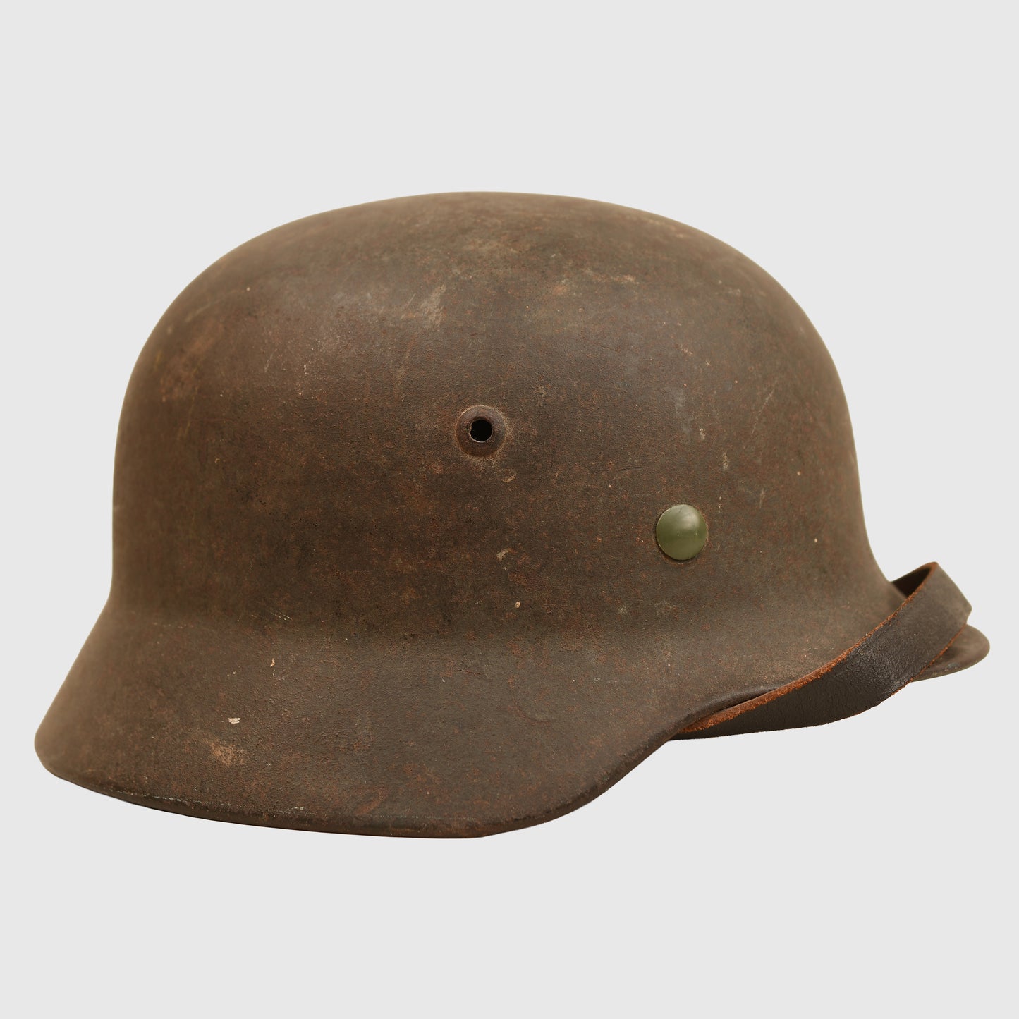 German WWII M35 Army Single Decal Combat Helmet, Named