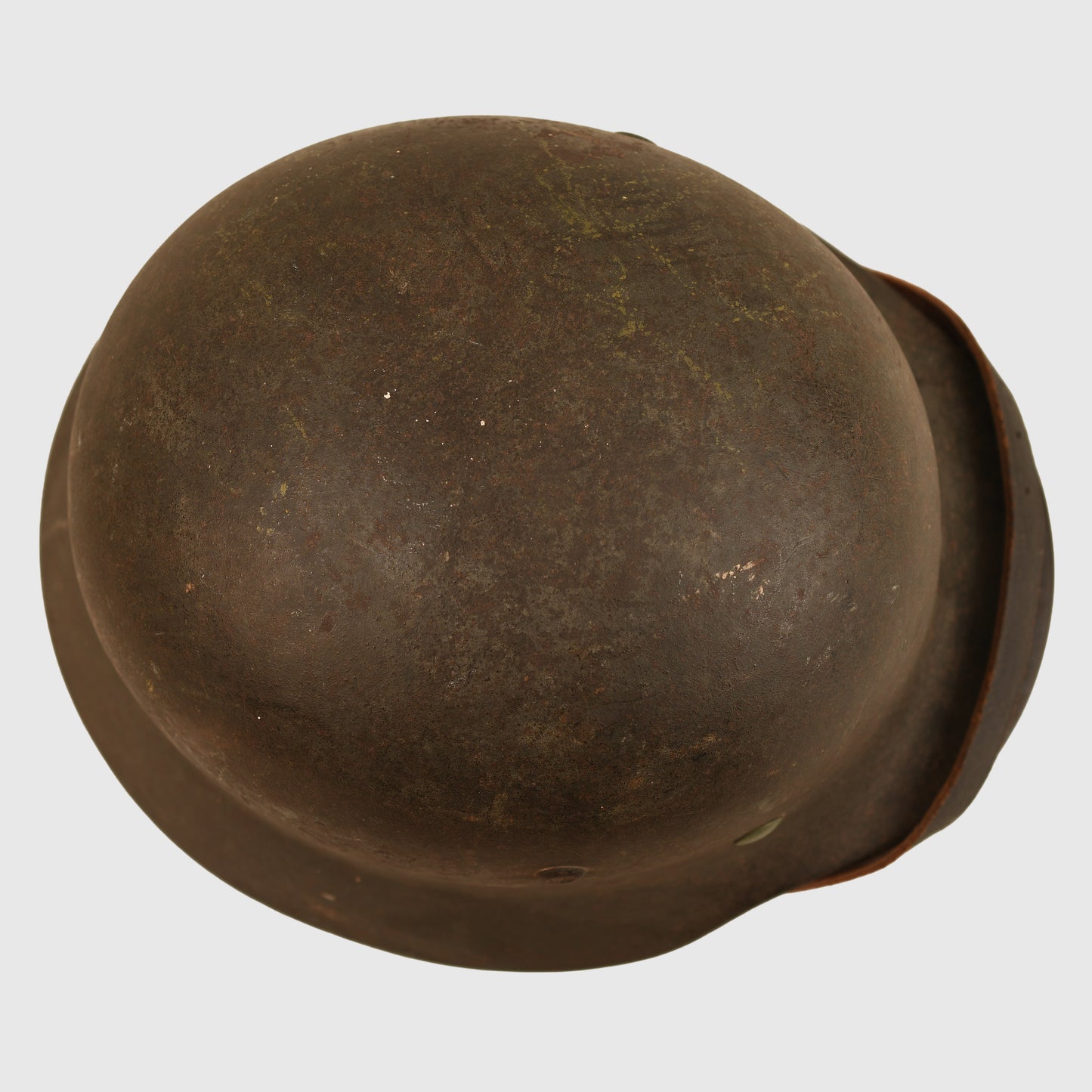 German WWII M35 Army Single Decal Combat Helmet, Named