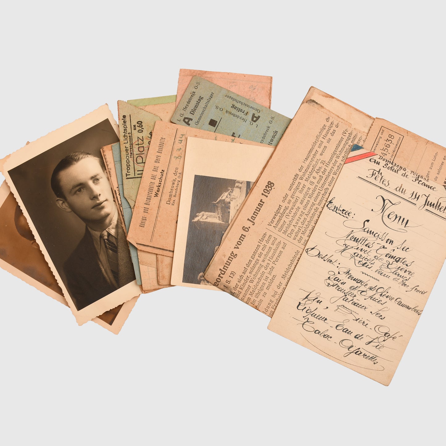 GERMAN WWII I.G.FARBEN WORKERS PAPER GROUPING