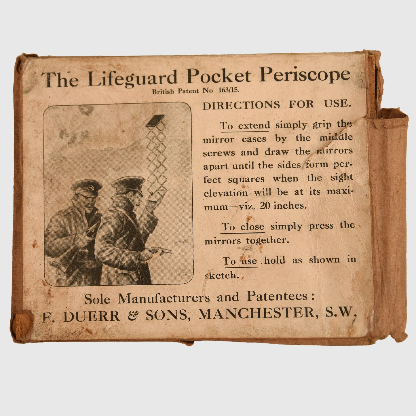 British WWI Lifeguard Trench Periscope