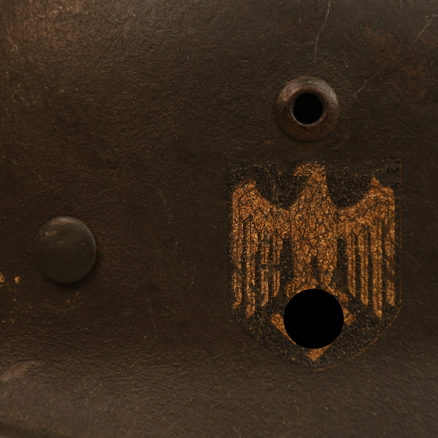German WWII Army M35 Single Decal Combat Helmet