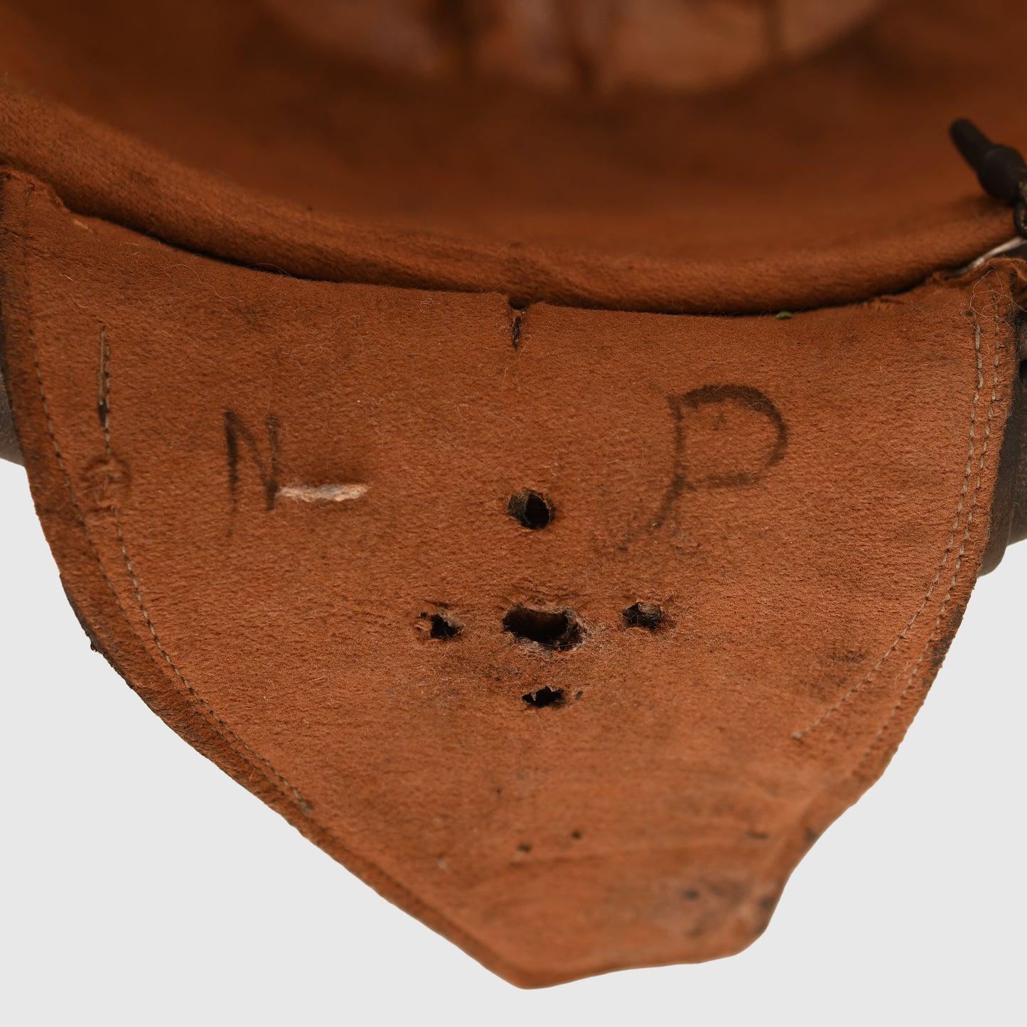 Italian WWI Aviators Leather Flying Helmet