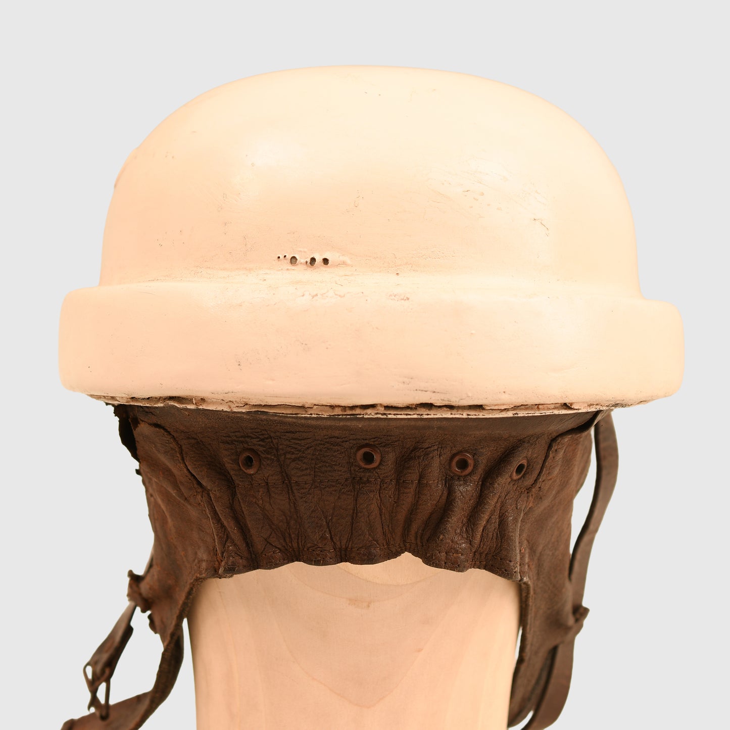 German WWII Police Motorcycle Parade Crash Helmet in White