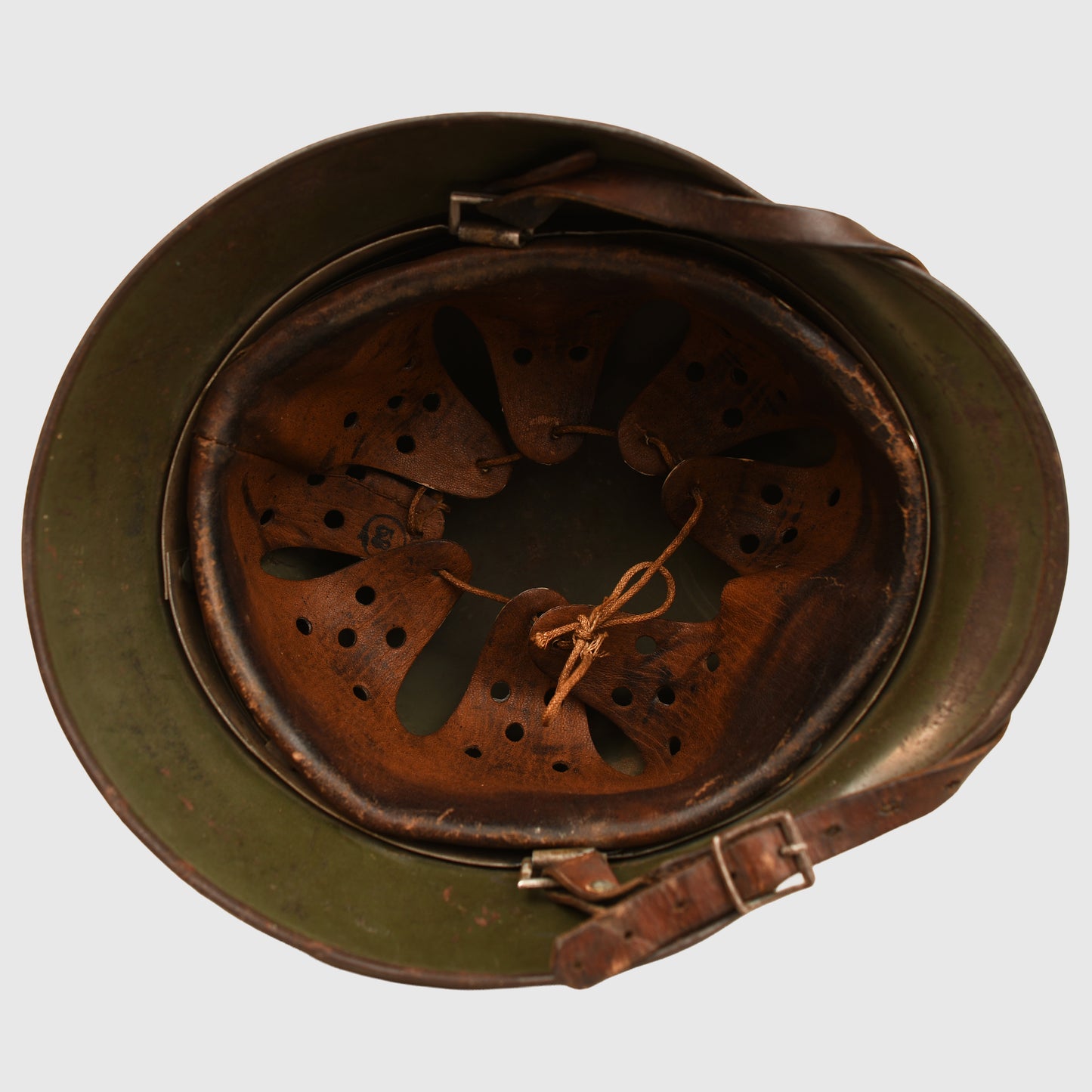German WWII Army M.35 Single Decal Combat Helmet