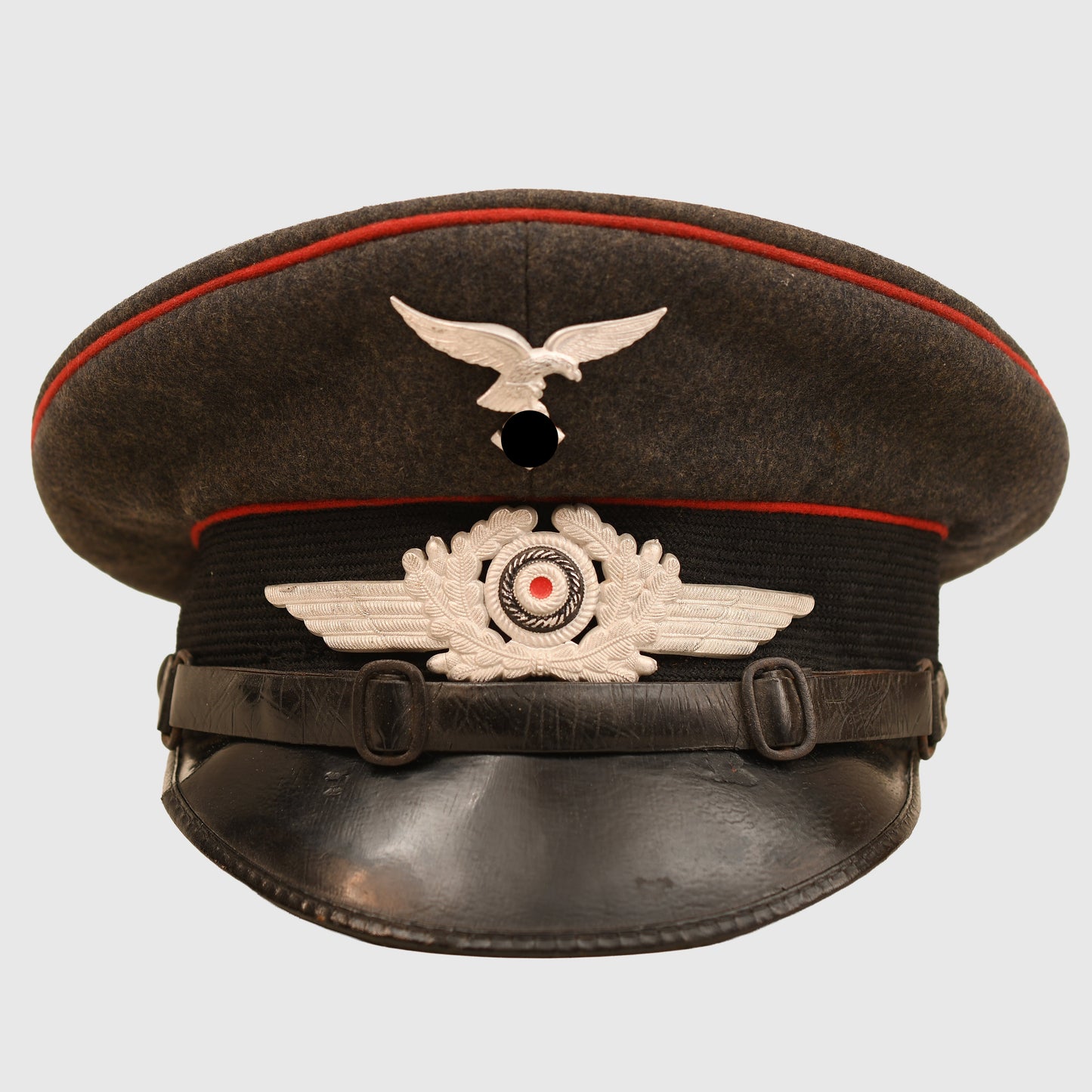 German WWII Luftwaffe NCO/Mans Flak Visor Cap
