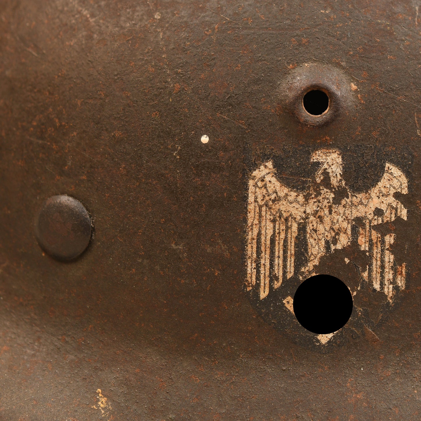 German WWII Army M.42 Single Decal Combat Helmet