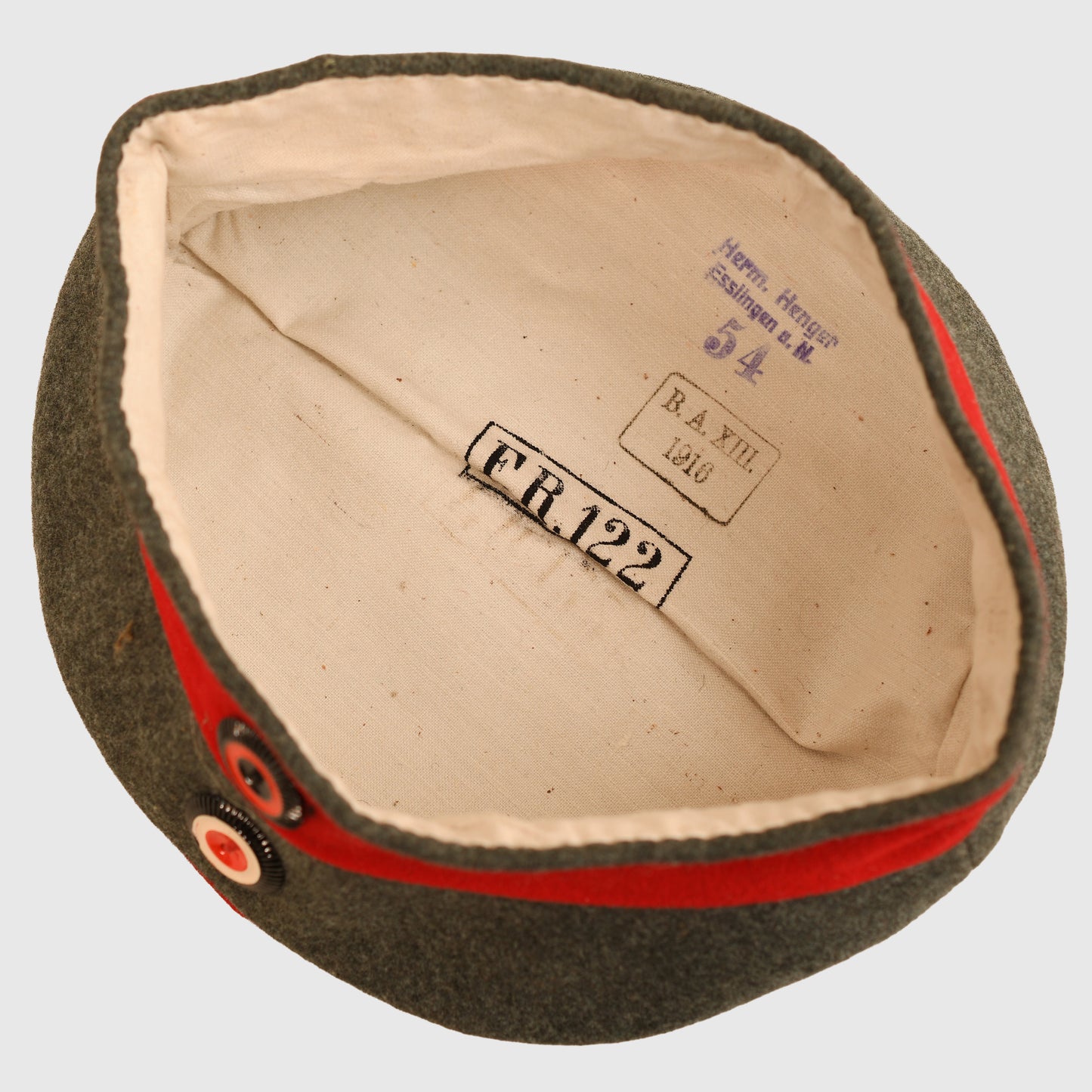 German WWI Wurttemberg Regiment 122 Feldmutze