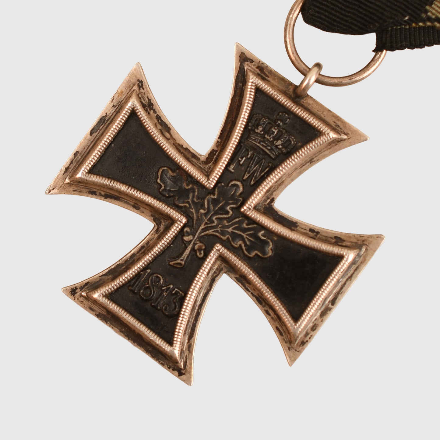 German WWI 1870 Iron Cross 2nd Class With 25 Year Jubilee Oak Leaf