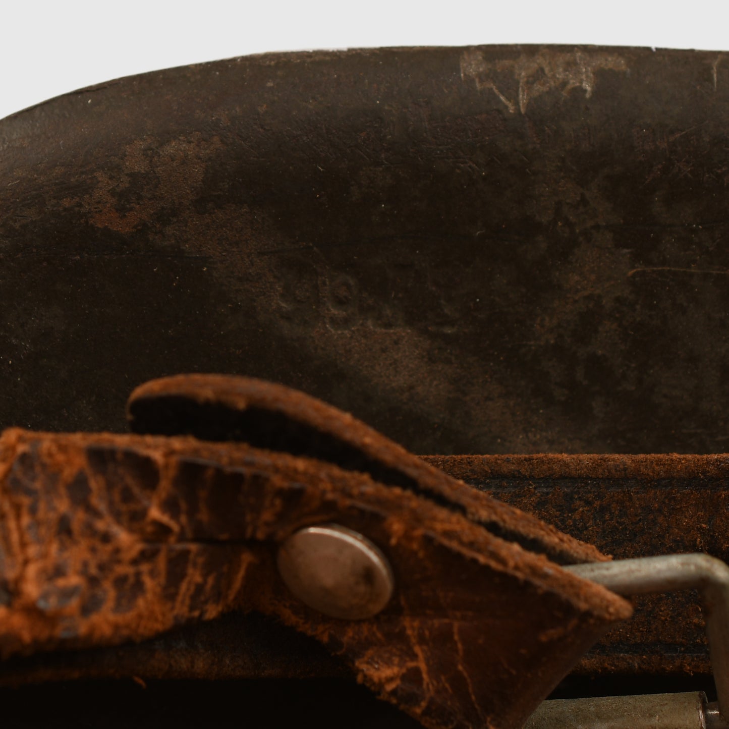 GERMAN WWII SS POLICE M.42 DOUBLE DECAL COMBAT HELMET