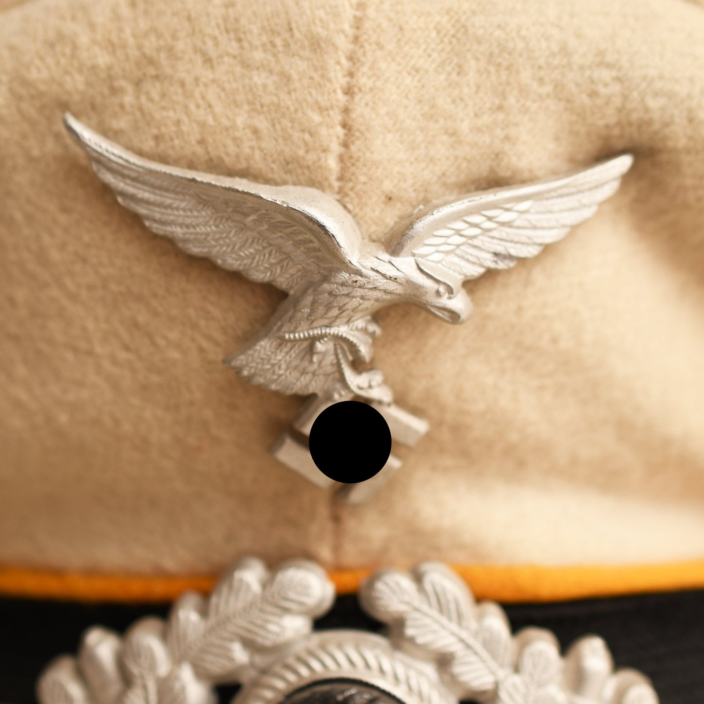 German WWII Luftwaffe Flight White Top Cap