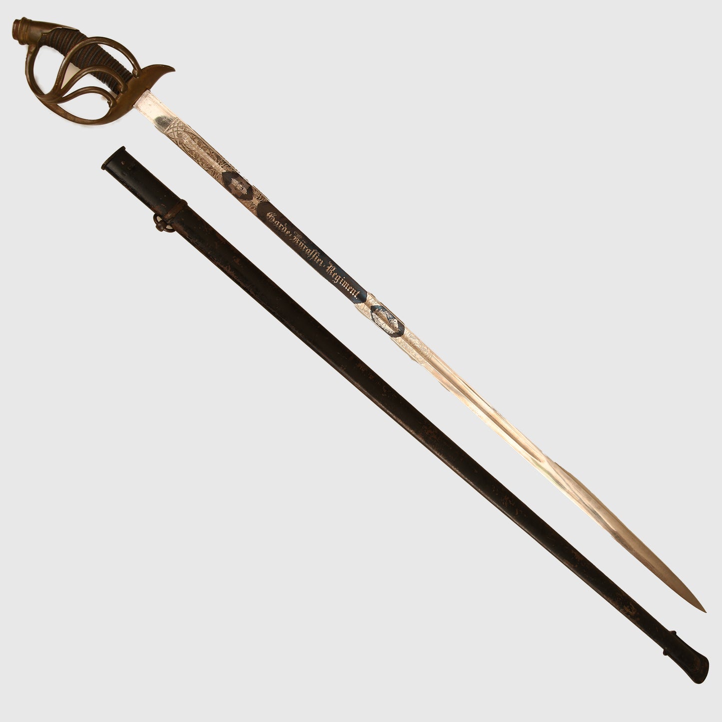 German Pre-1914 Prussian Guard Kuirassier Regimental Display Piece