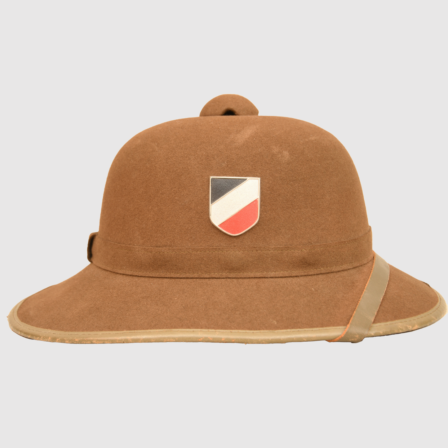 German WWII Afrika Korps Army Trophelm, Mint Condition