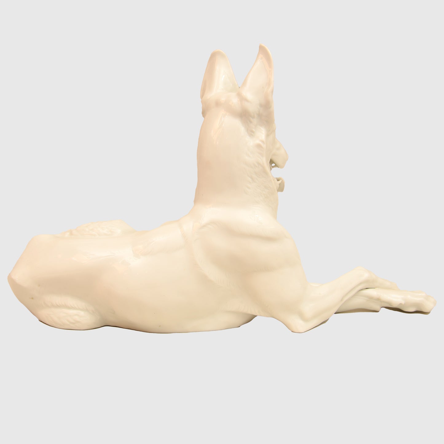 German WWII Allach Porcelain – German Shepherd by Theodor Kärner