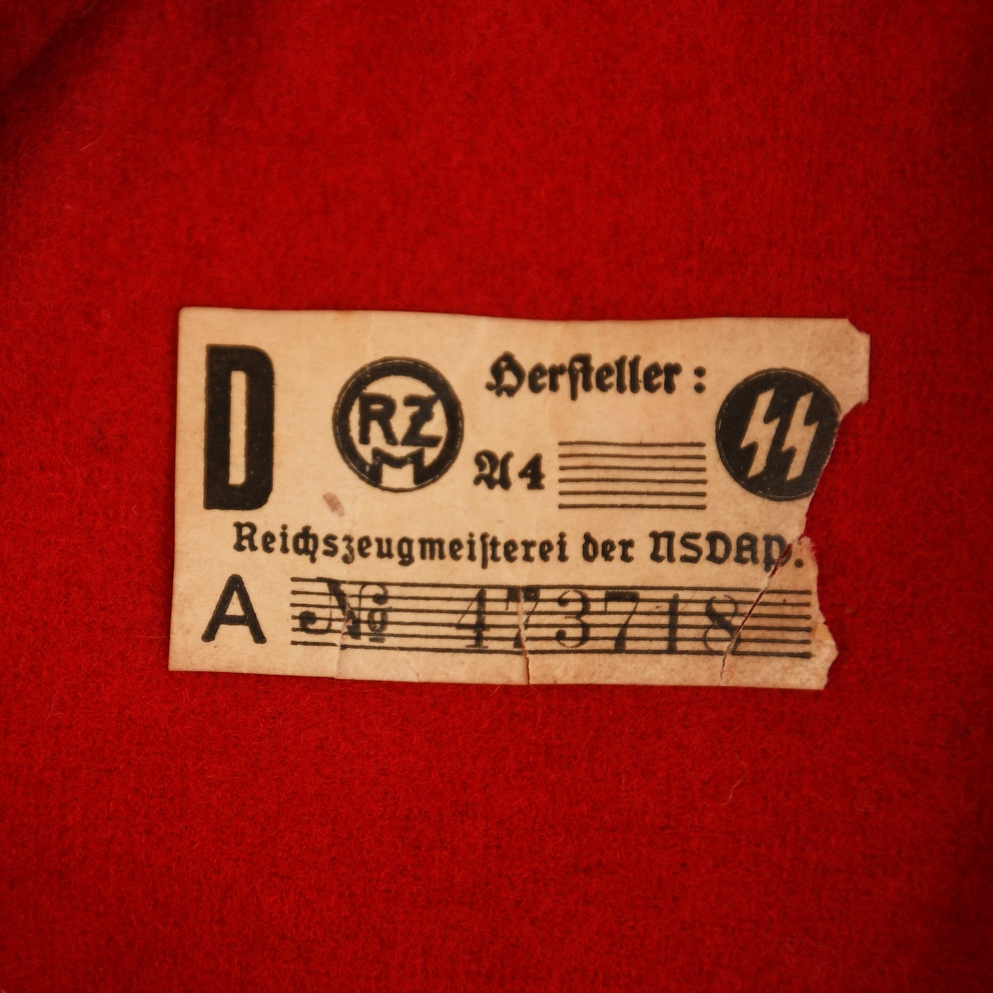 German WWII Allgemeine-SS Armband – With Original RZM Label