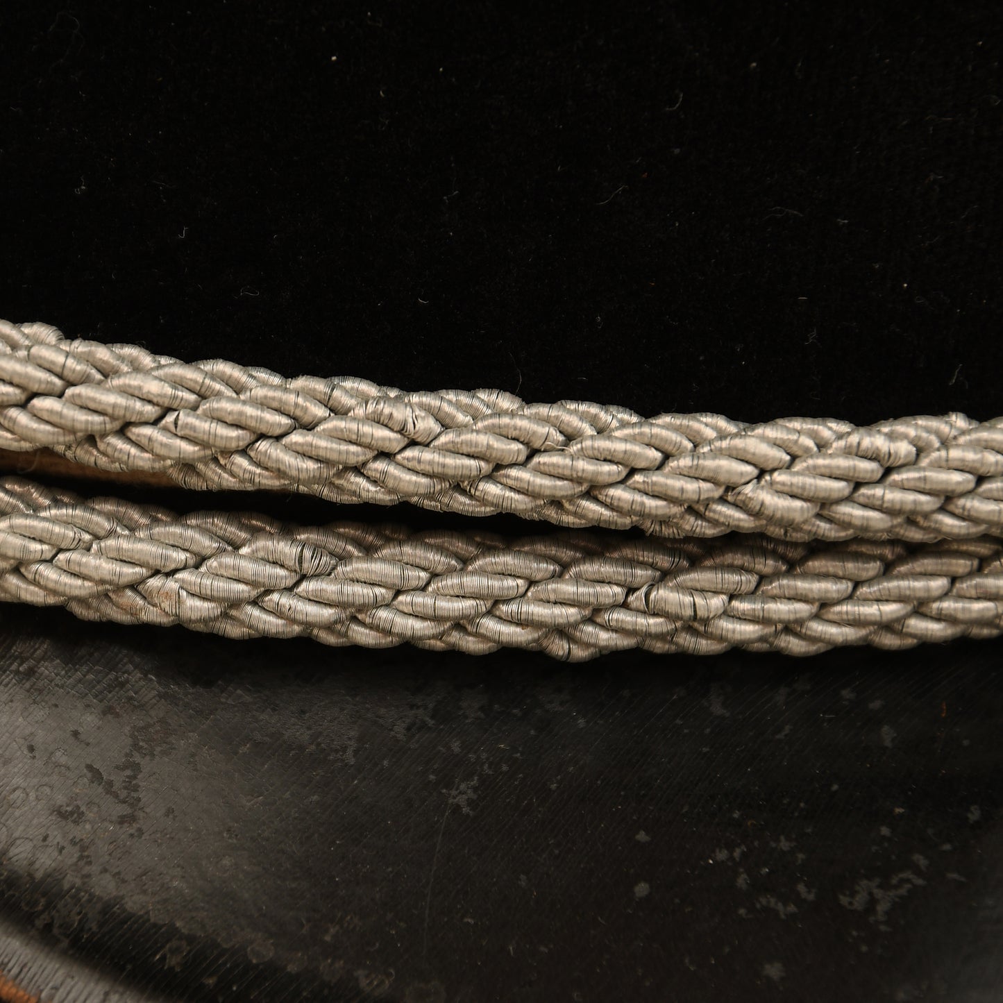 German WWII Allgemeine SS Officers Visor Cap with Provenance
