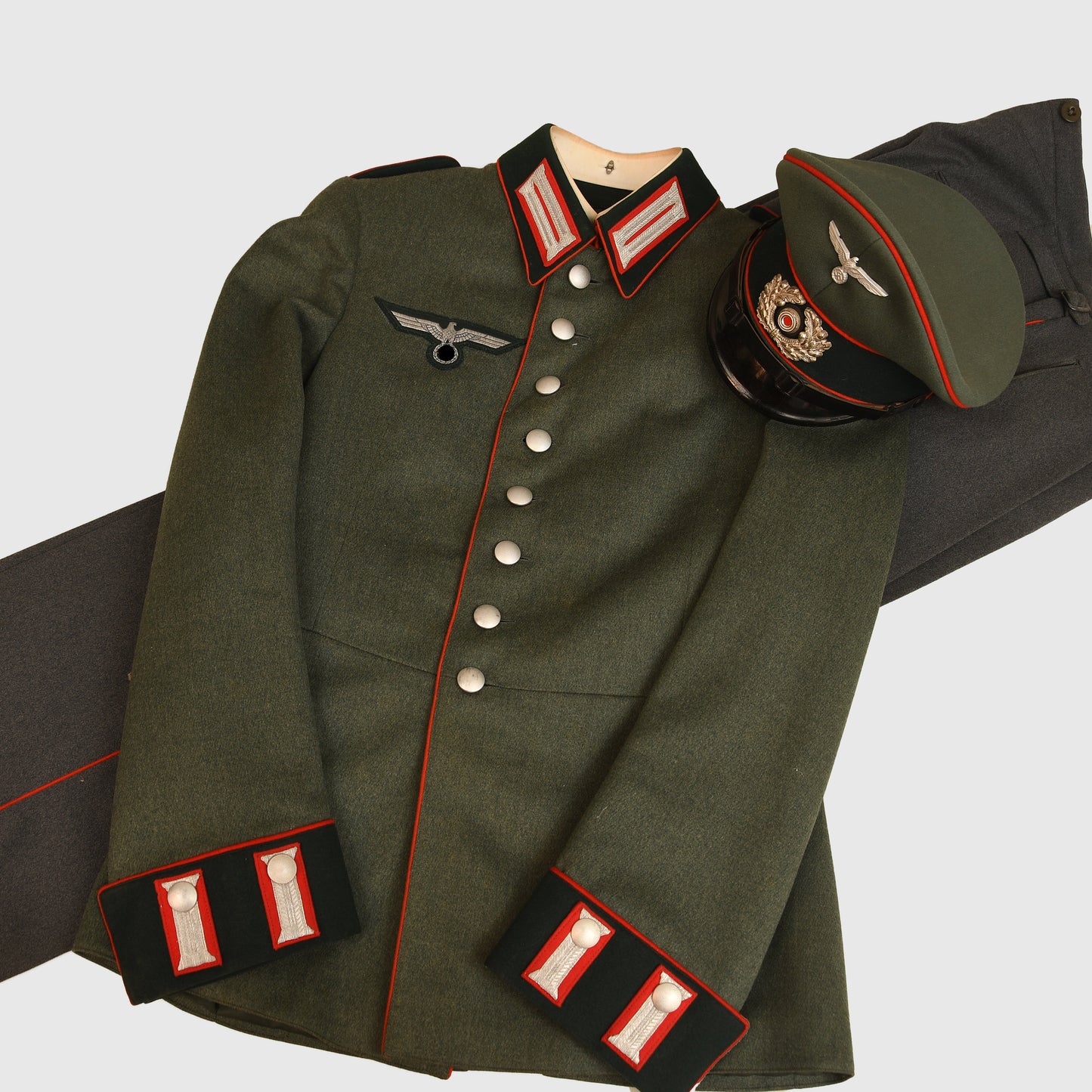 German WWII Army Artillery Enlisted Man’s Full Parade Uniform