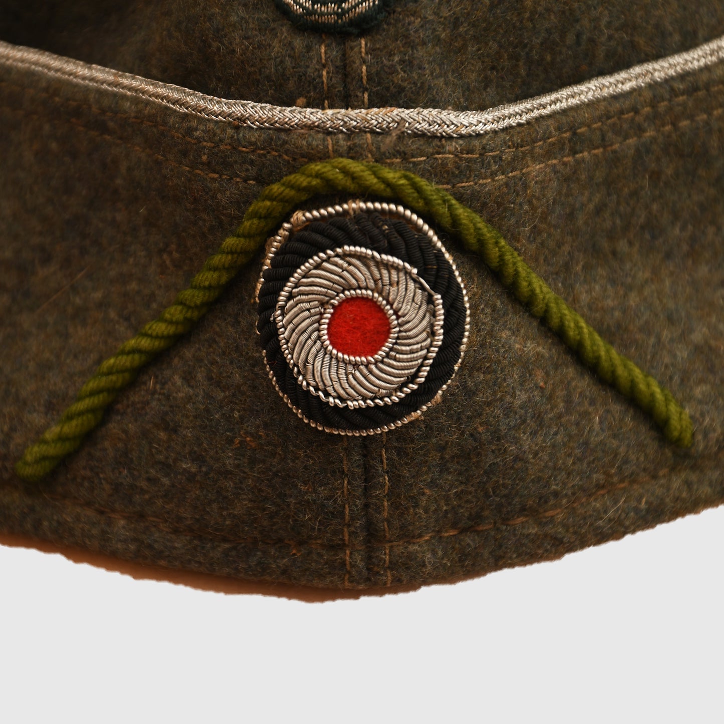 German WWII Army Panzer Grenadier Officer’s Overseas Cap