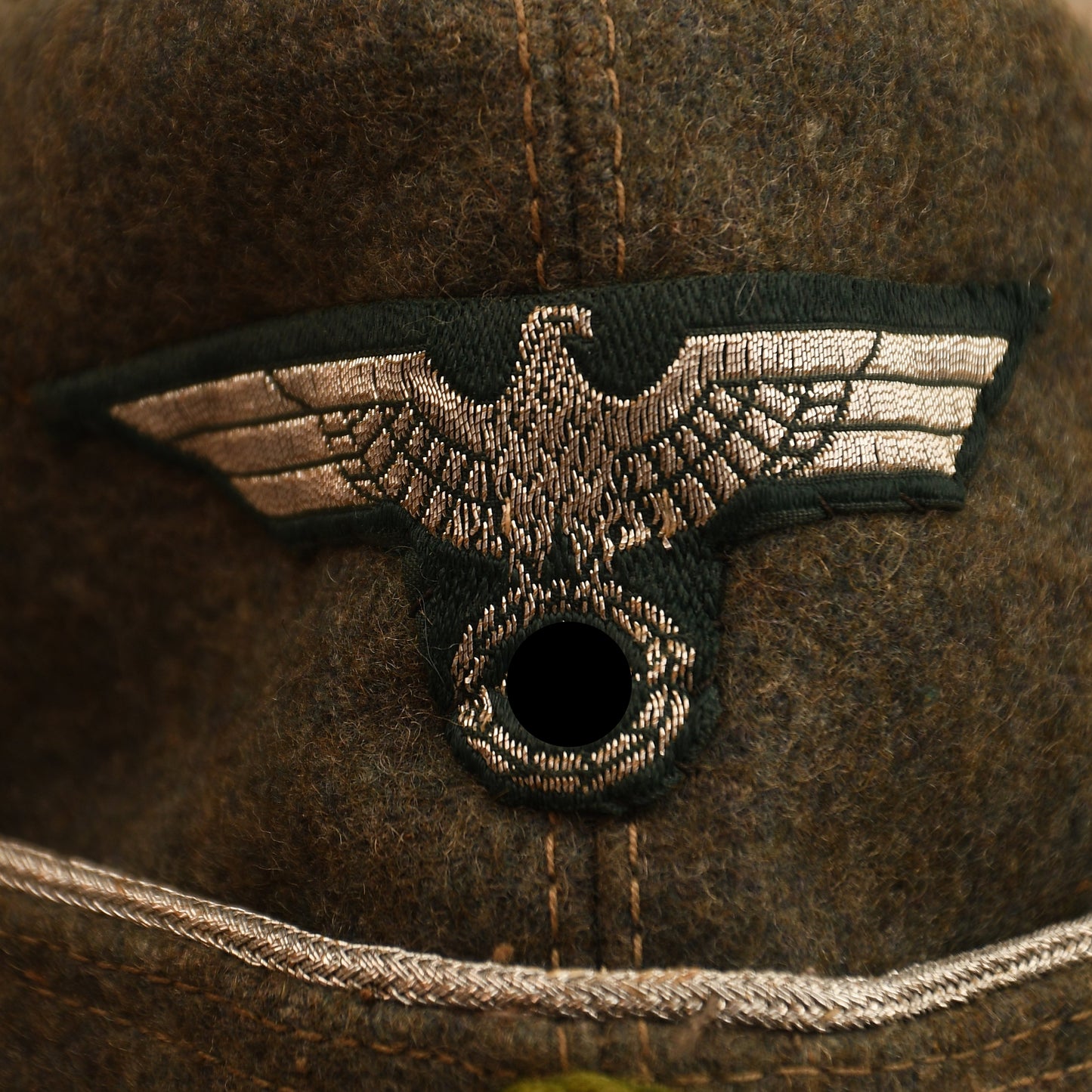 German WWII Army Panzer Grenadier Officer’s Overseas Cap