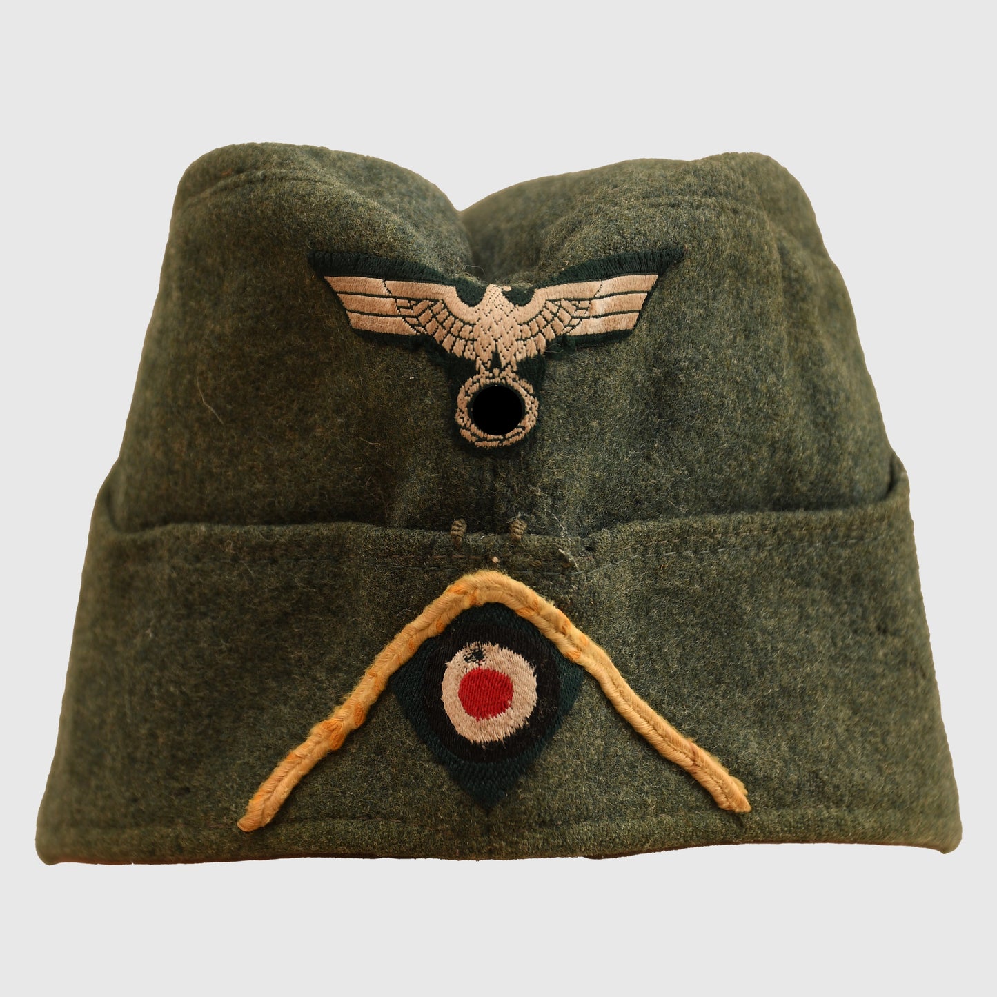 German WWII Army Signals Enlisted Man’s Overseas Cap