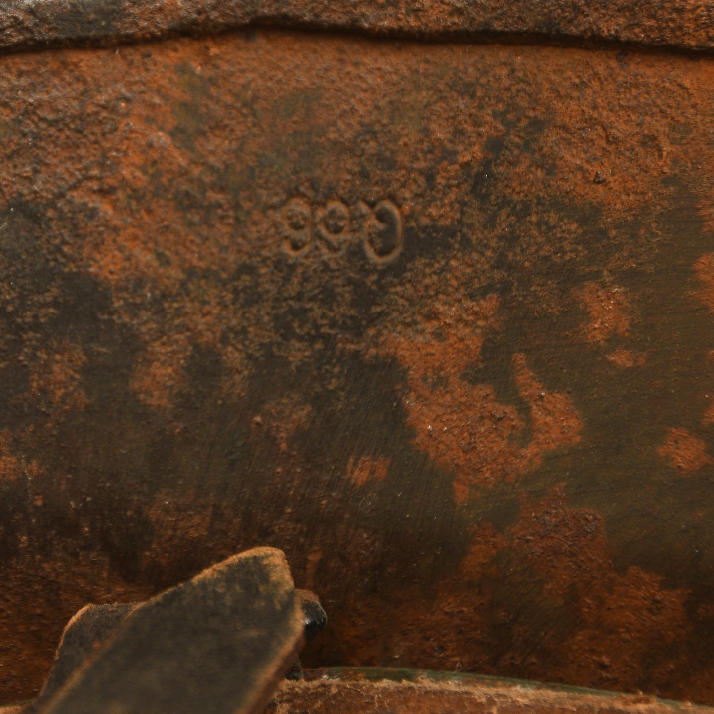 German WWII Barn Find Double Decal SS Helmet