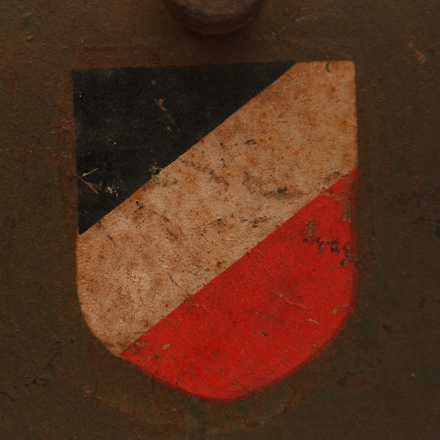 German WWII Ex-Austrian WWI M17 Army Double Decal Transitional Helmet