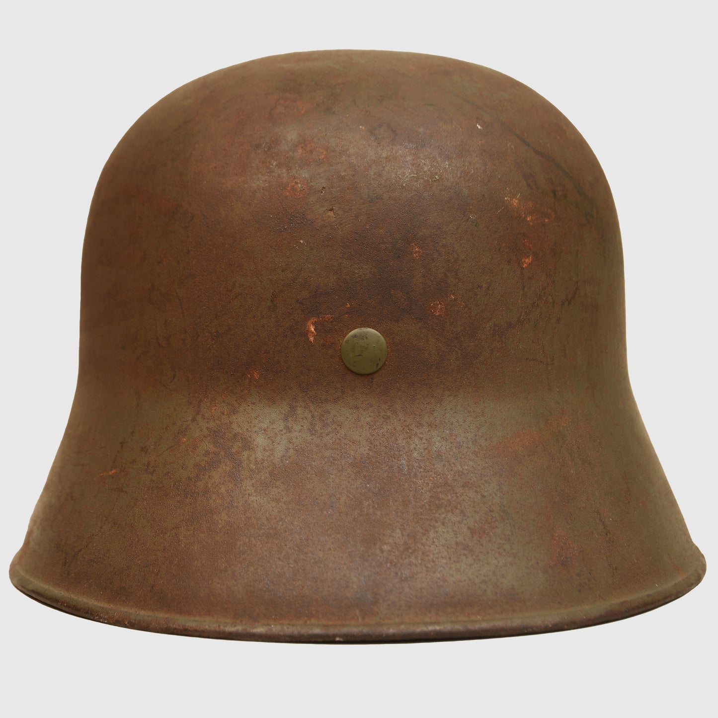 German WWII Ex-Austrian WWI M17 Army Double Decal Transitional Helmet