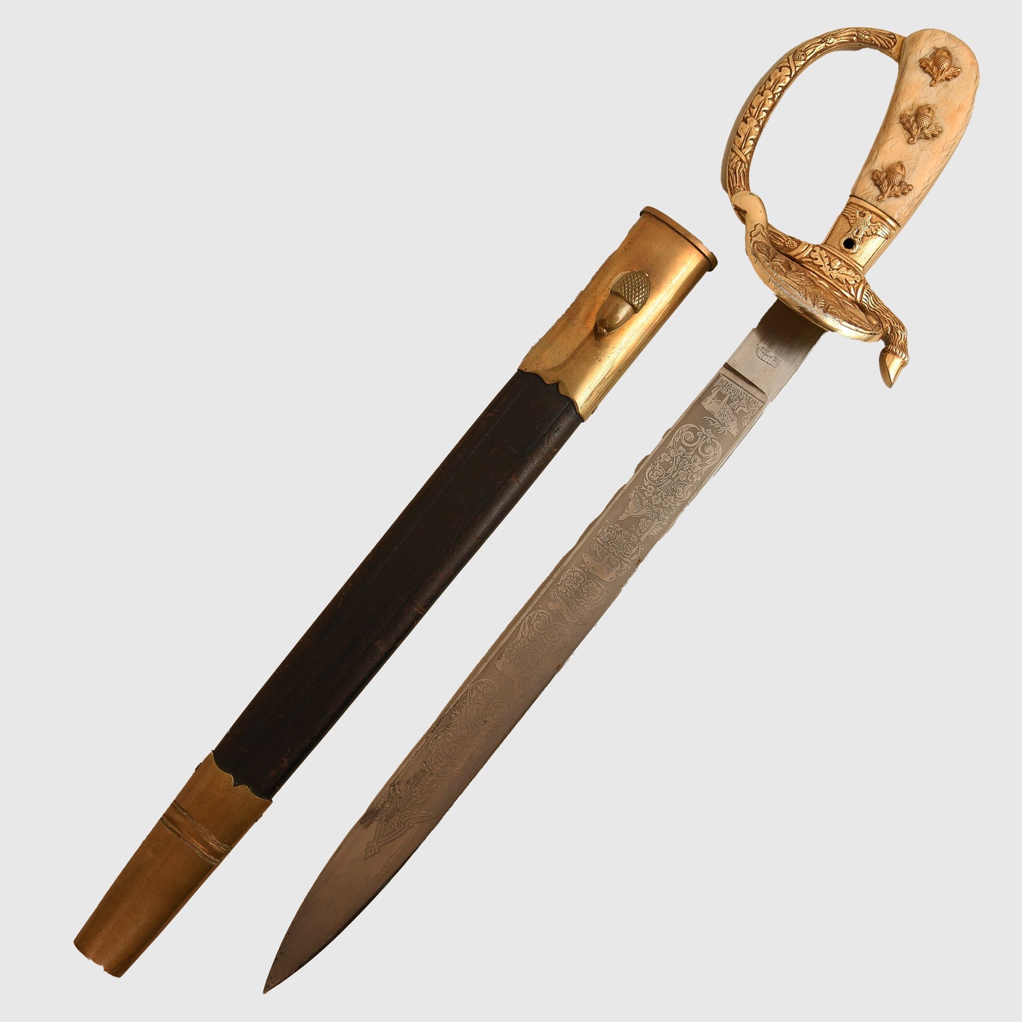 German WWII Forestry Display Piece – Aluminium Variant with Insignia