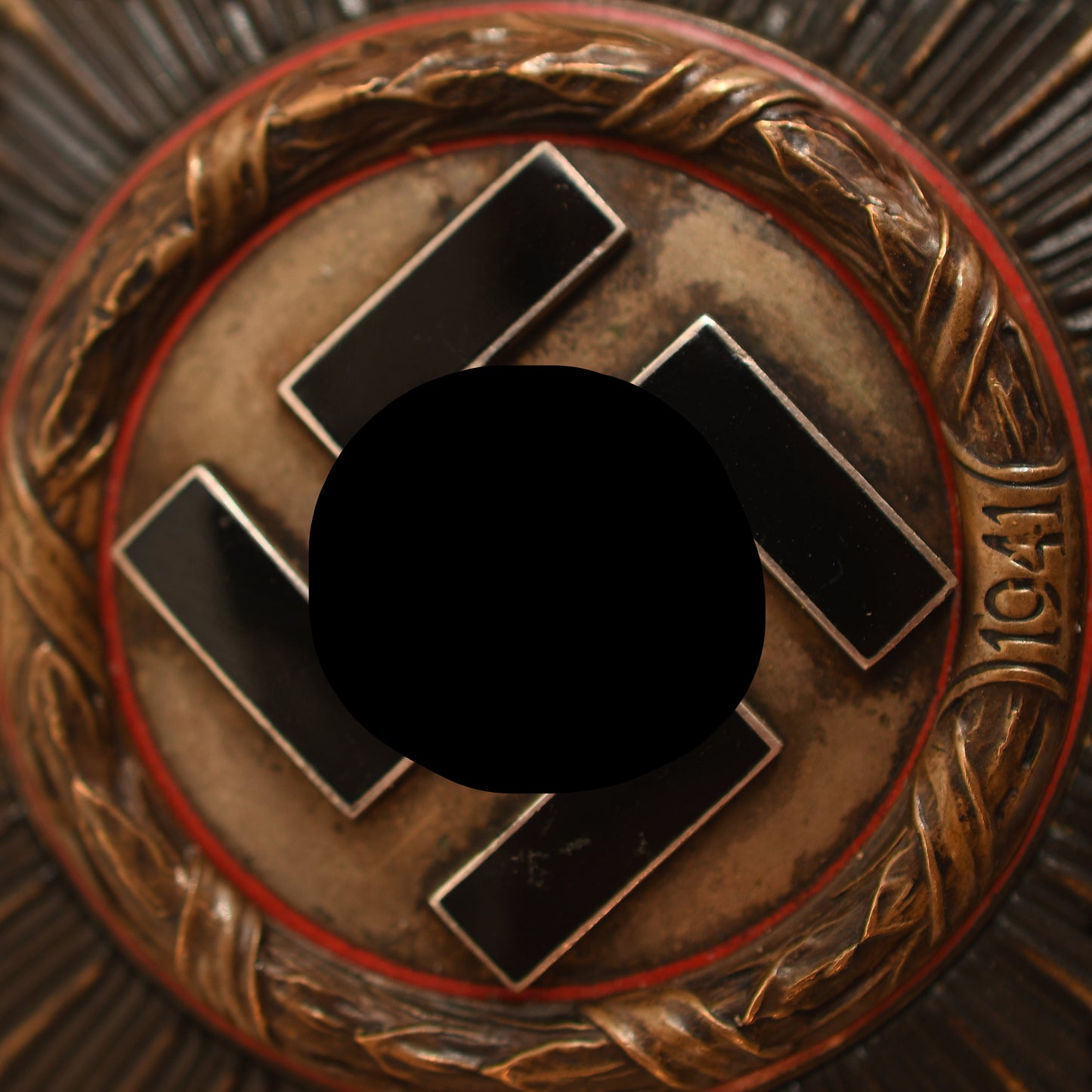 German WWII German Cross in Gold – Service-Worn Example Awarded to Feldwebel Hoet, 39th Infantry Division