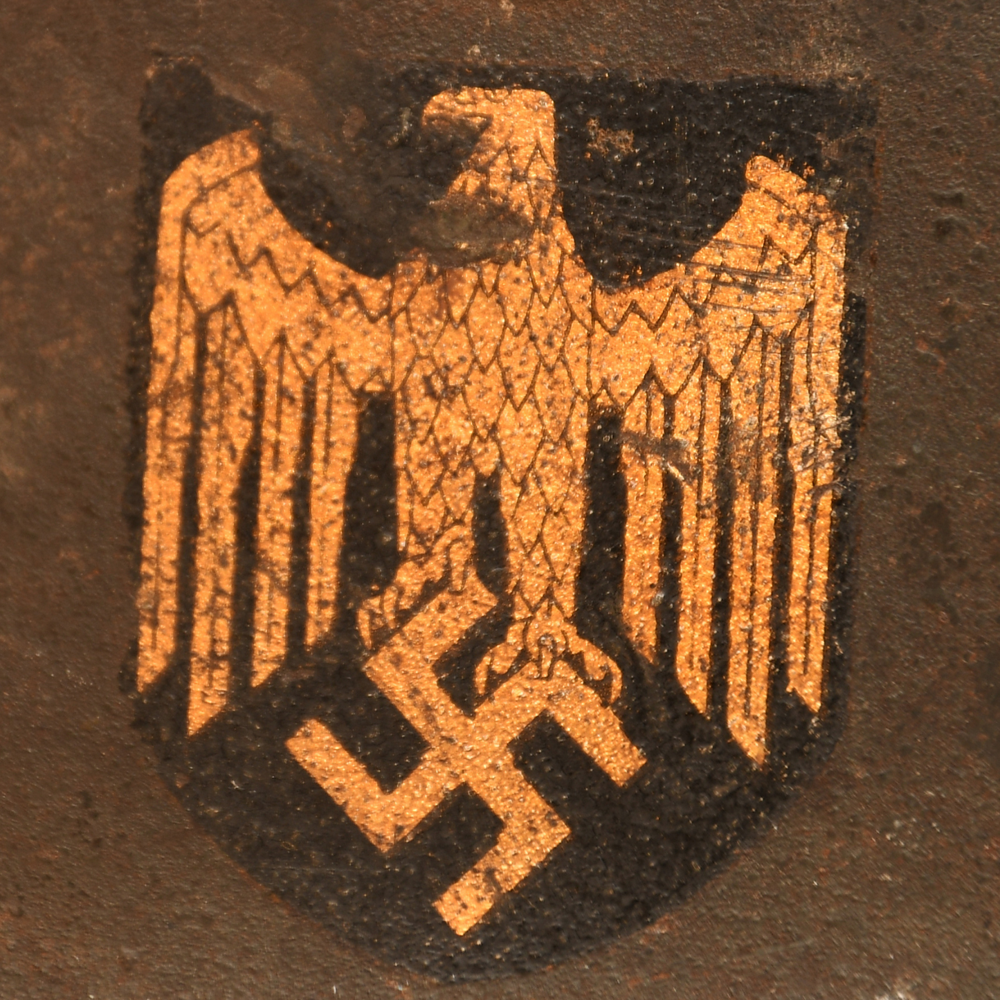 German WWII Kriegsmarine M.40 Single Decal Combat Helmet