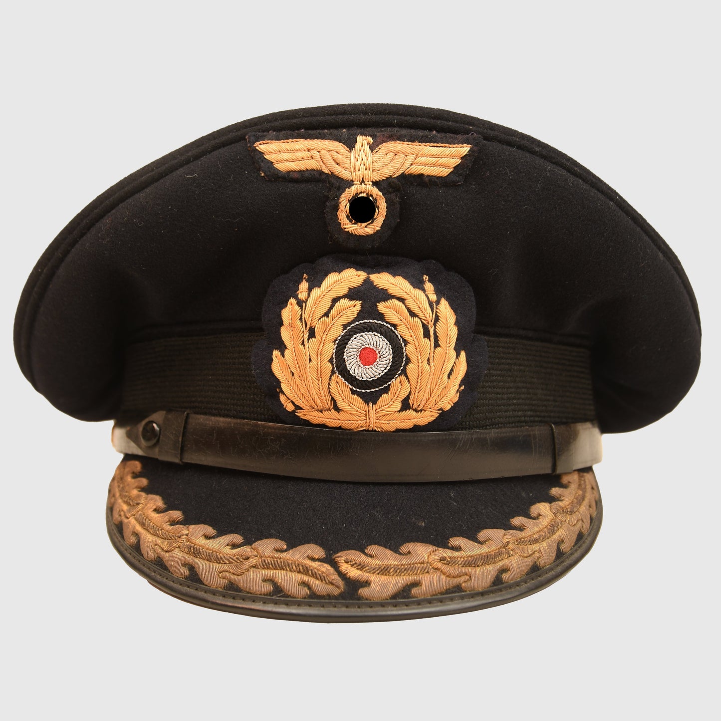 German WWII Kriegsmarine Senior Officer’s Blue Top Visor Cap