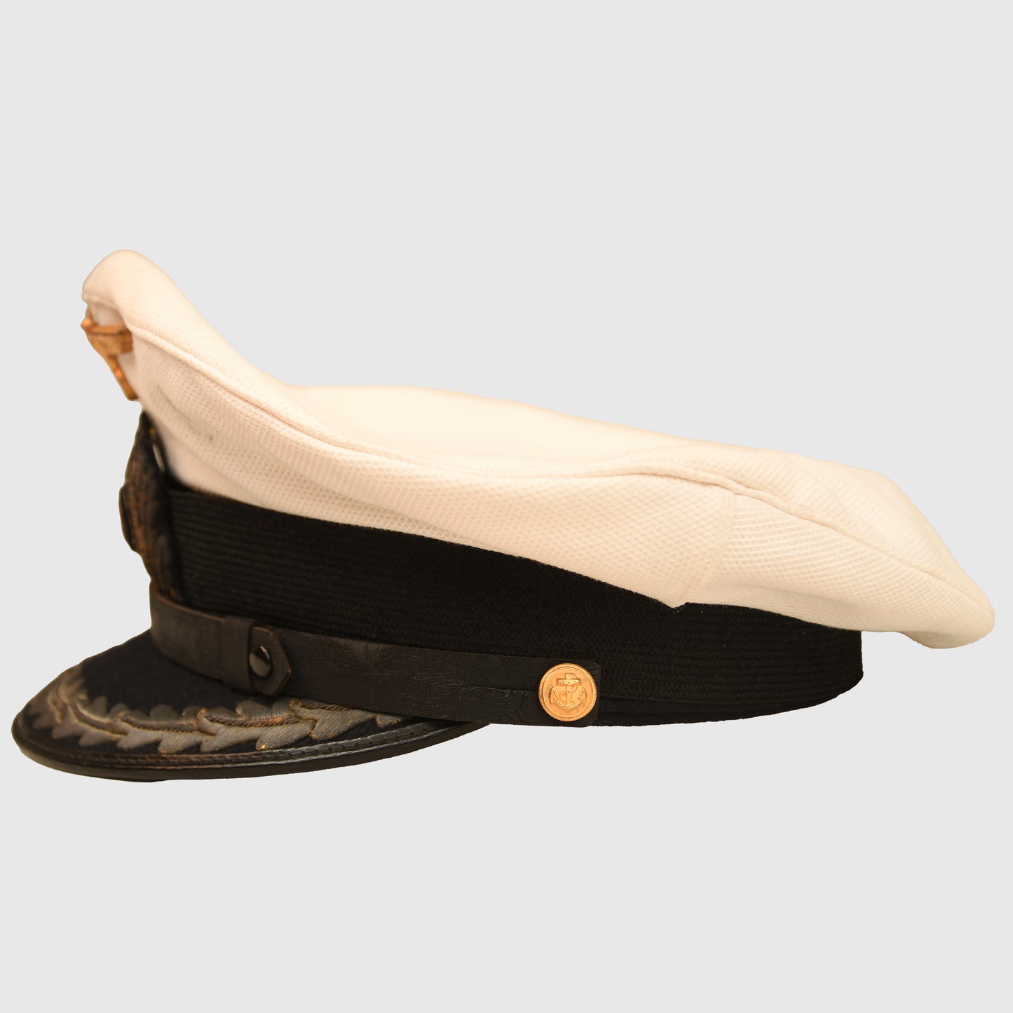German WWII Kriegsmarine Senior Officer’s White-Top Visor Cap