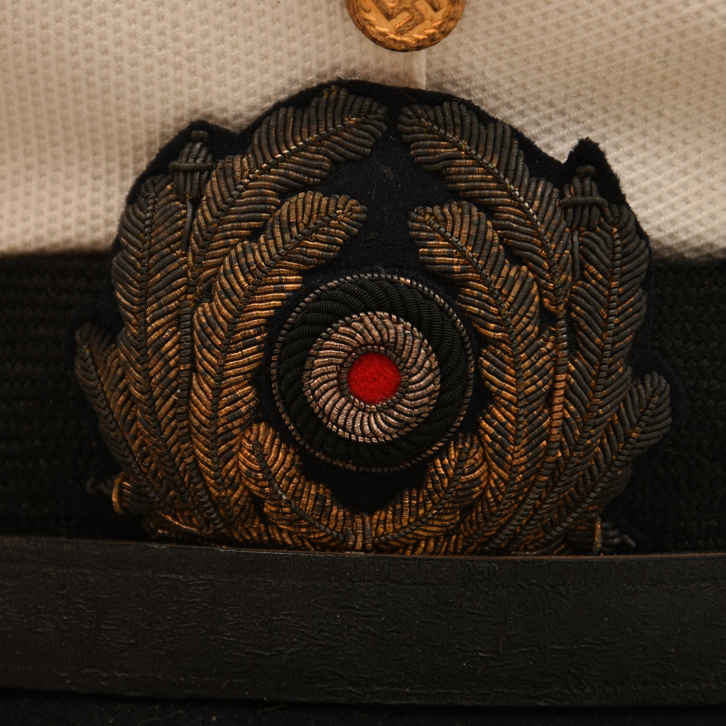 German WWII Kriegsmarine Senior Officer’s White-Top Visor Cap
