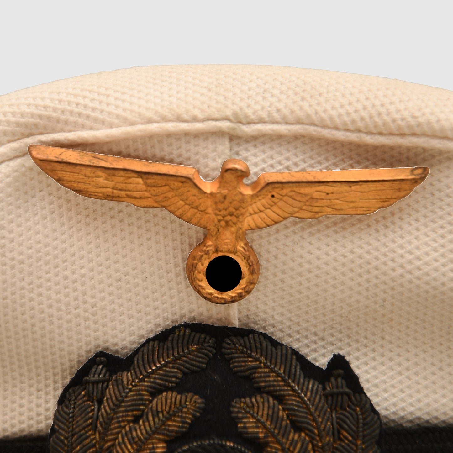 German WWII Kriegsmarine Senior Officer’s White-Top Visor Cap
