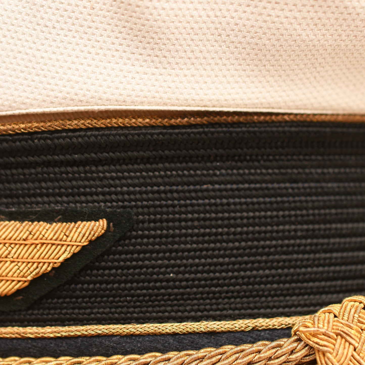 German WWII Luftwaffe General’s White Top Visor Cap – Double Erel Marked