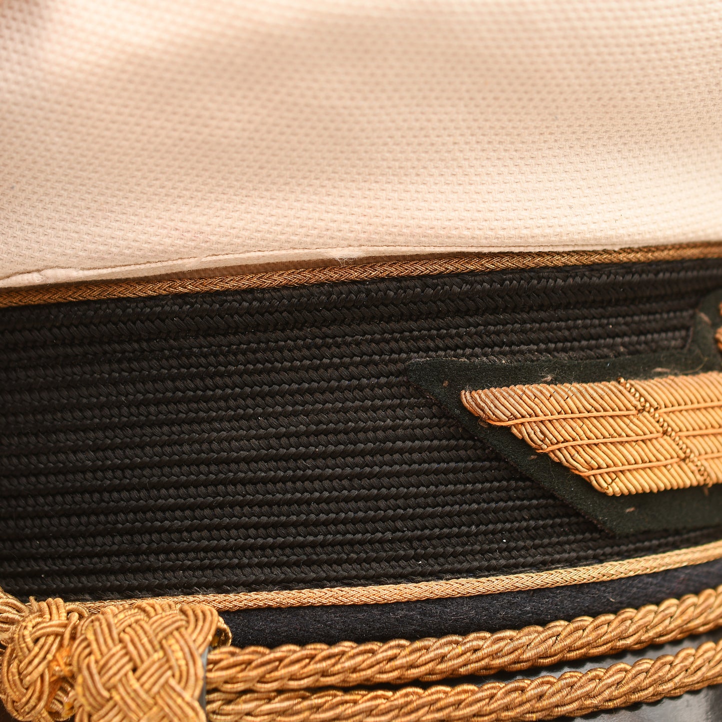 German WWII Luftwaffe General’s White Top Visor Cap – Double Erel Marked