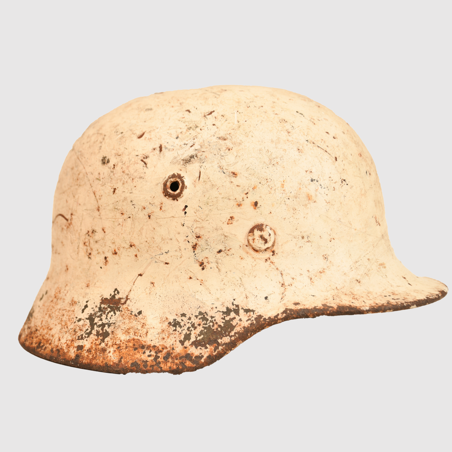 German WWII Luftwaffe M40 Snow Camouflage Helmet