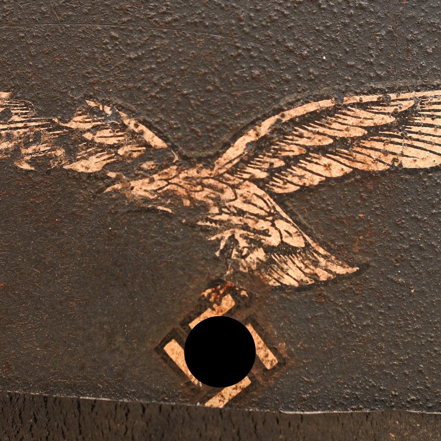 German WWII Luftwaffe Reworked M35 Single Decal Combat Helmet