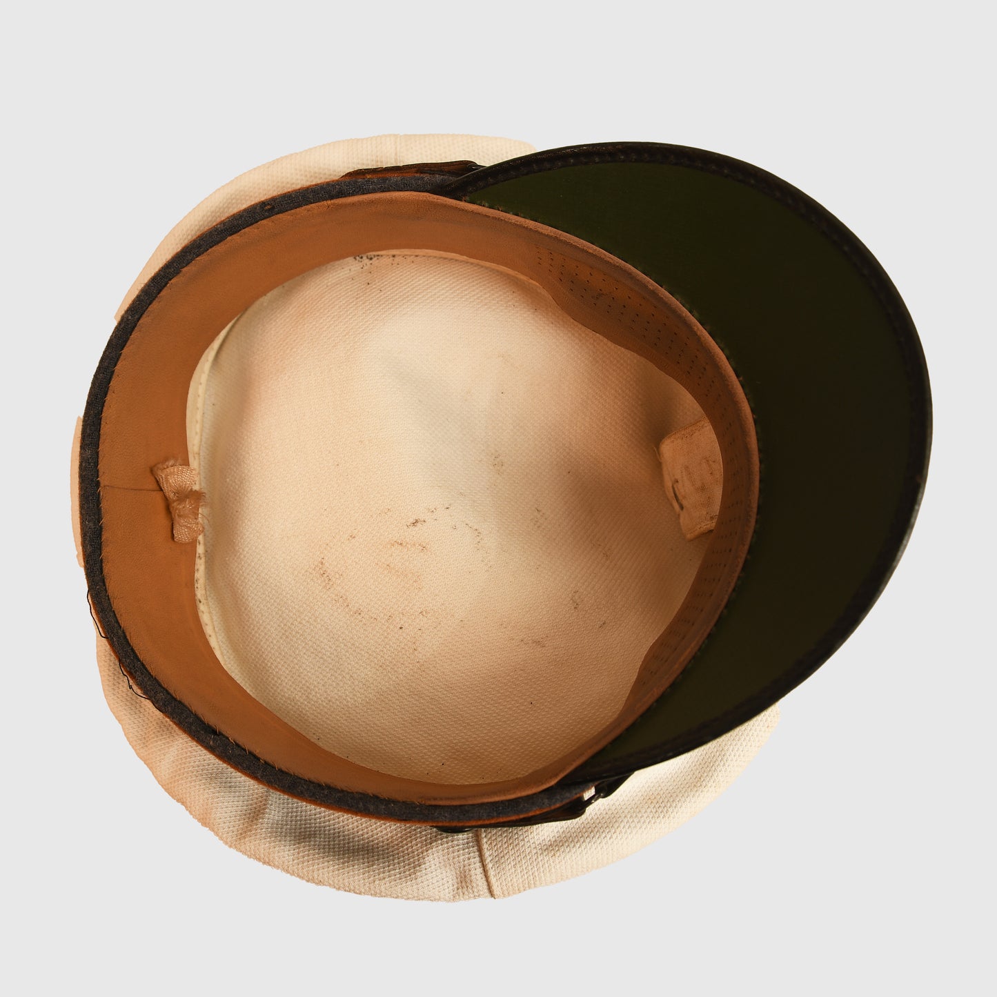 German WWII Luftwaffe Signals White Top Visor Cap