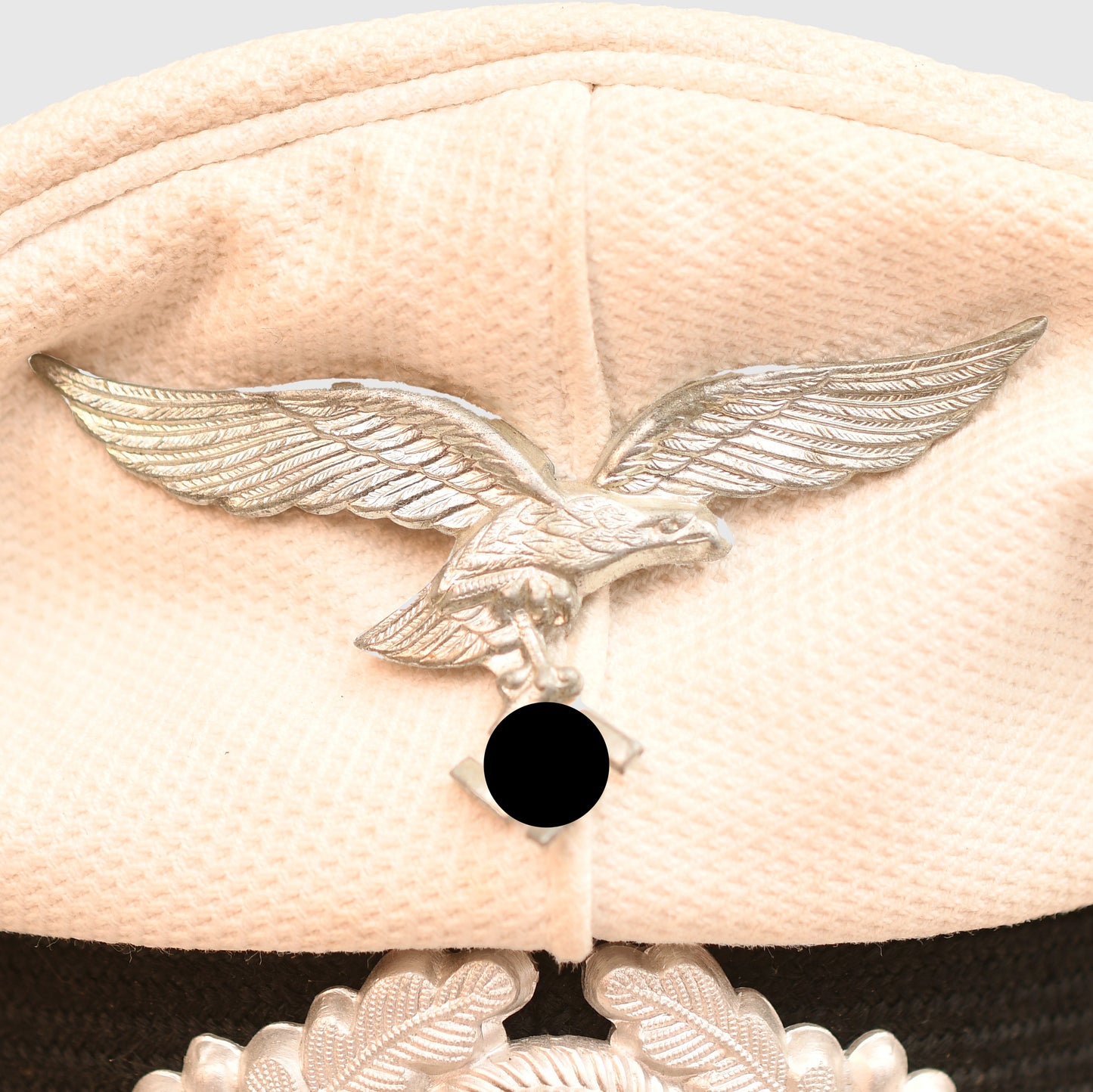 German WWII Luftwaffe Signals White Top Visor Cap