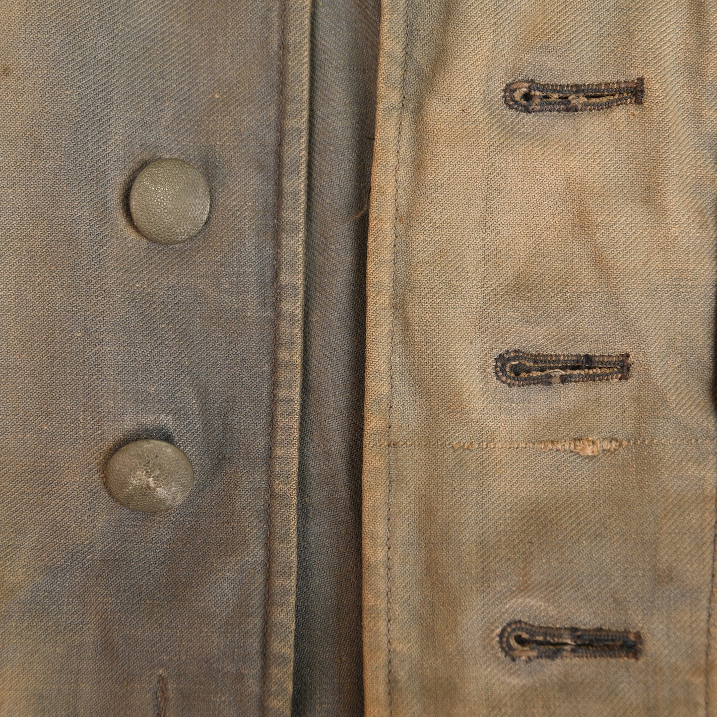 German WWII Luftwaffe Tropical Blue Tunic, Bleached