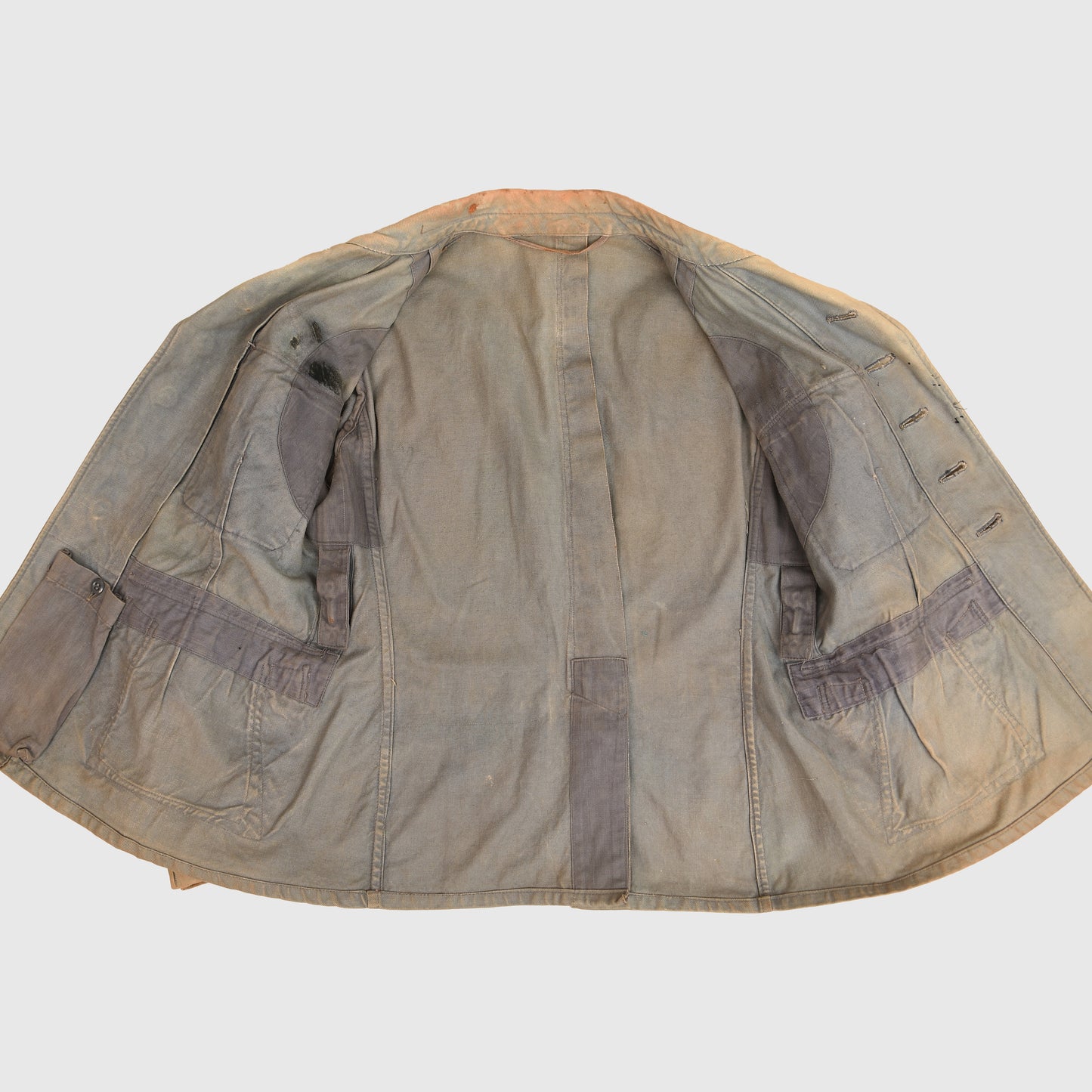 German WWII Luftwaffe Tropical Blue Tunic, Bleached