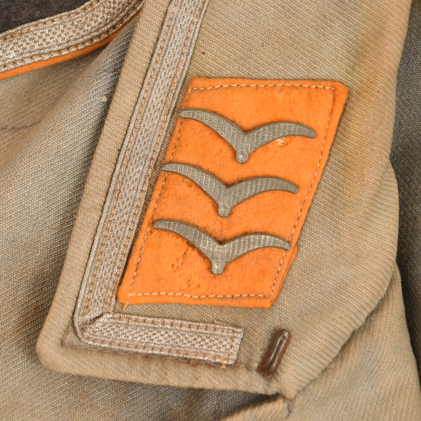 German WWII Luftwaffe Tropical Blue Tunic, Bleached