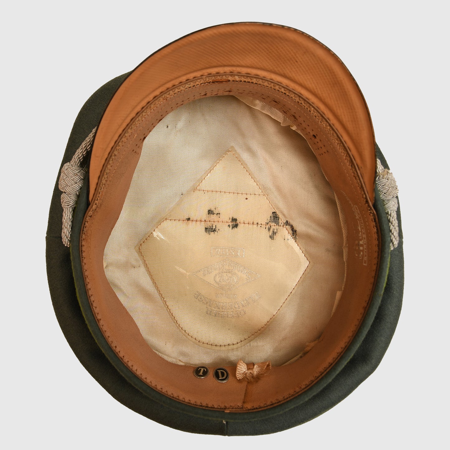 German WWII Panzer Grenadier Officer’s Visor Cap