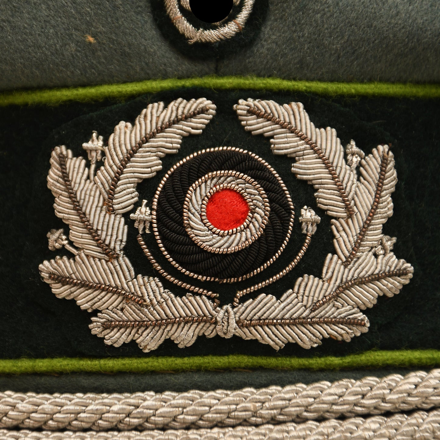 German WWII Panzer Grenadier Officer’s Visor Cap