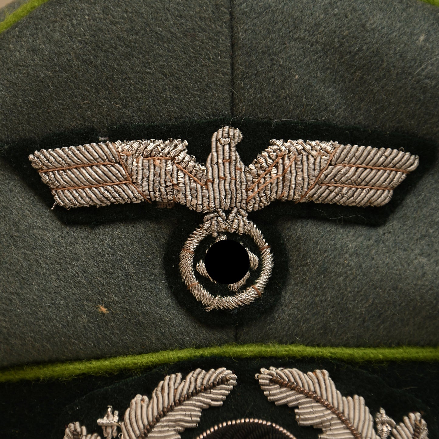 German WWII Panzer Grenadier Officer’s Visor Cap