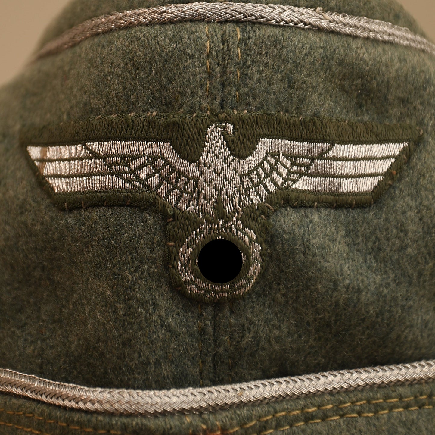 German WWII Panzer Officer’s Overseas Cap