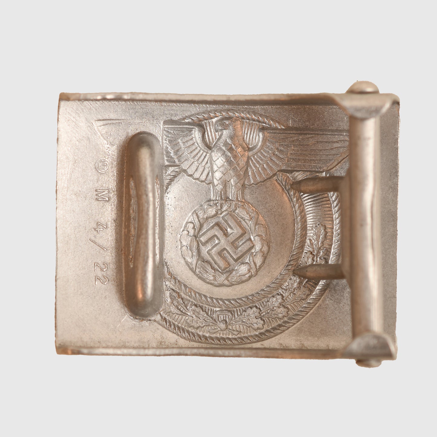 German WWII SA Wehrmannschaft Belt Buckle – Marked ‘RZM 4/22’