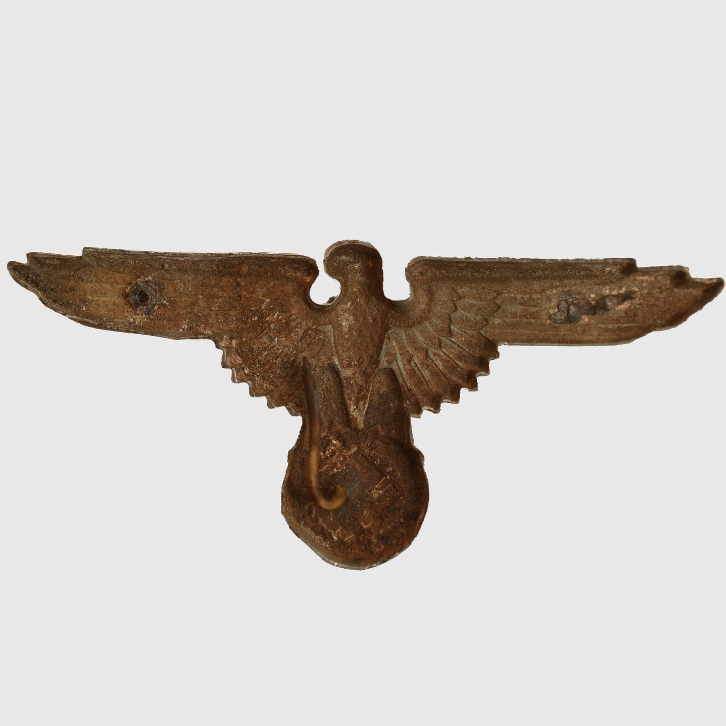 German WWII SS Cap Eagle – Silvered Zinc by Assmann