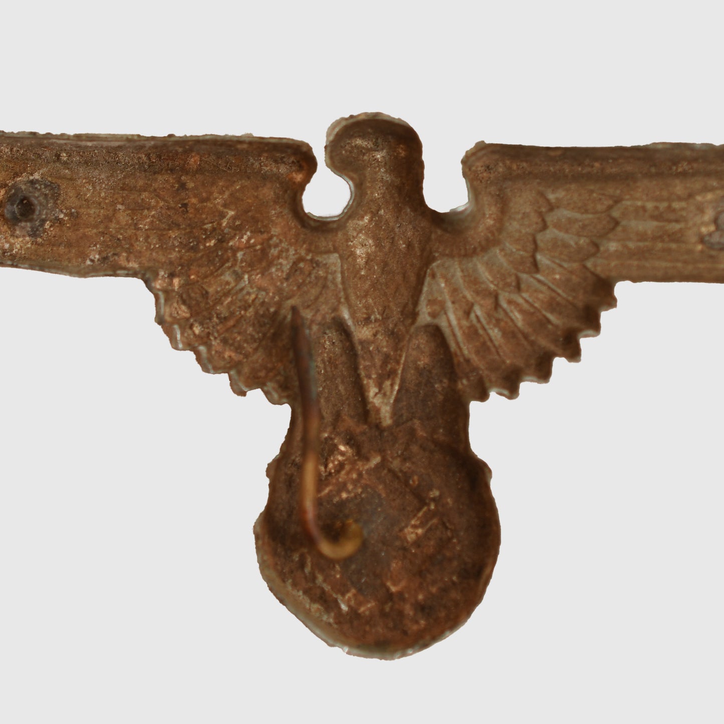 German WWII SS Cap Eagle – Silvered Zinc by Assmann