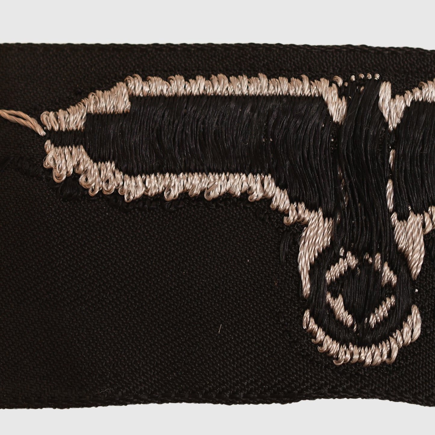 German WWII Waffen-SS Bevo Woven Overseas Cap Eagle